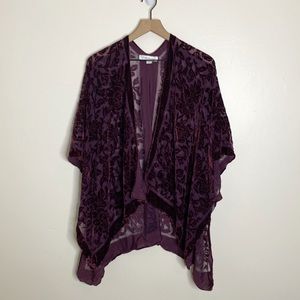 Francescas Velvet Floral Kimono.